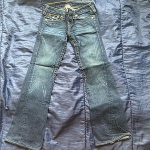 True Religion Joey Low Rise Flare Jeans